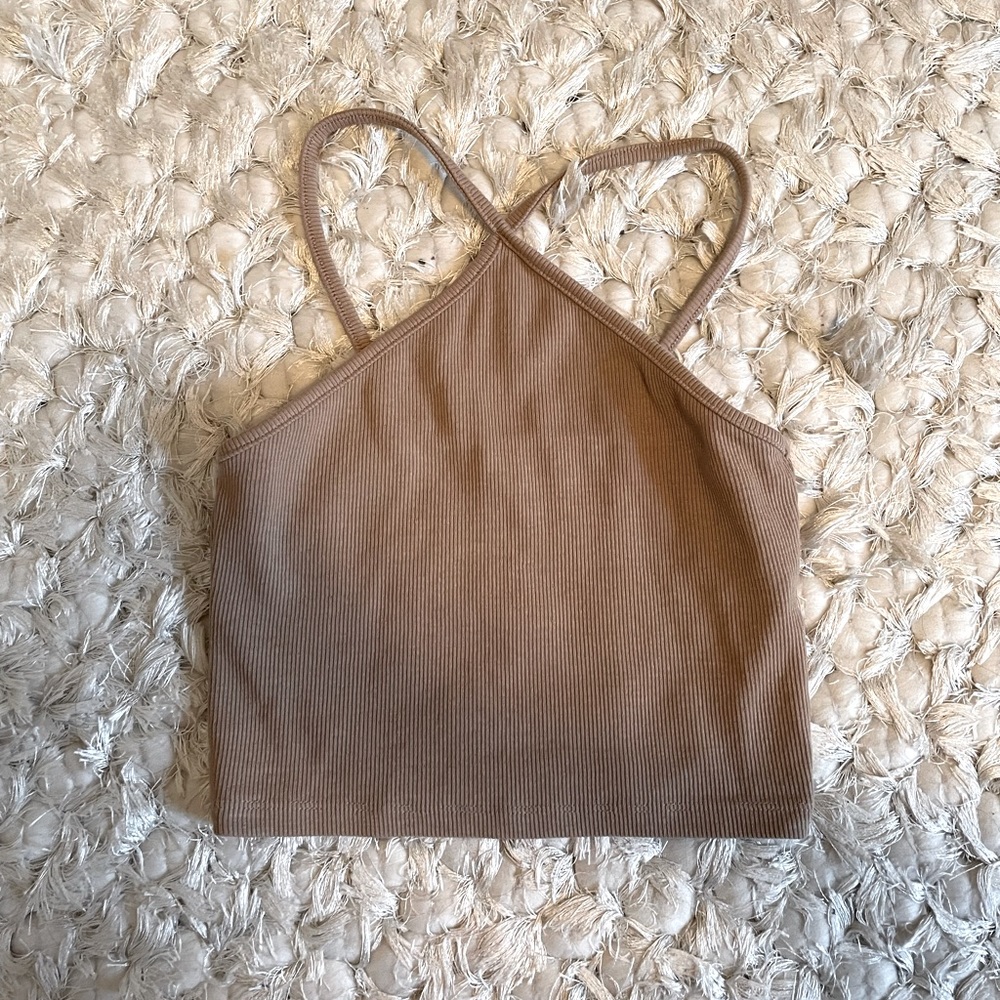 Zara crop halter top
